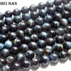 Loose Gemstones Meihan Wholesale Natural Hawk's Eye 12mm Smooth Round Stone Beads For Bracelet Making DIY Design