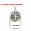 Pendant Necklaces 10pcs/lot Aromatherapy Jewelry Locket Perfume Essential Oil Diffuser Necklace Tree Flower Charms Aroma Pendants