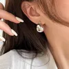 Hair Clips Fashionable Small Round Ball Earrings With A Cool And High-end Feel Light Luxury Temperament 2024 Trendy