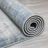 Carpets Blue Mediterranean Living Room Carpet Home Decoration Bedroom Sofa Coffee Table Floor Mat Restaurant