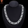 Aangepaste fijne sieraden zware Miami Cubaanse schakelketting Iced Out stokbrood bling hiphop S925 ketting ketting Vvs Moissanite Cubaanse ketting