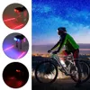 Other Lighting Accessories Cycling Mountain Bike Safety Warning Light Bicycle Laser Taillight 5 Led Parallel Line Laser Taillight Night Riding YQ240205