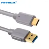 Anmck USB 3.0 5Gbps 5A câble haute vitesse de Type C pour Huawei Supercharge 40W chargeur de USB-C de charge rapide cordon de téléphone