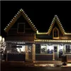 4m x 6M Weihnachtsgirlanden LED String Weihnachtsnetz Lichter Fee Weihnachten Party Garten Hochzeit Dekoration Vorhang Licht
