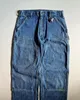 Jean Streetwear Y2K pour hommes, pantalon Hip Hop multi-poches rétro bleu Baggy, Harajuku gothique, taille haute, jambes larges, 240127