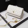 Women's Spring/Summer New Trendy Small Fragrant Wind Lingge Chain Bag Fashion Shoulder Bag Versatile Crossbody Bag