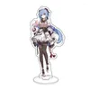 Keychains Game Genshin Impact Stand Model Ganyu Yae Miko Baal Cyno Nilou Hutao Shenhe Nahida Cosplay Acrylic Sexig Fashion Collecedy Decor