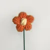 Dekorative Blumen 1PC Ins Puff Crochet Flower Handgestrickter Blumenstrauß DIY Handwerksgeschenke Gewebtes Geschenk zum Lehrertag Selbstgemachtes