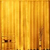 弦楽器のカーテンストリングライトフェスティバルクリスマスフェアリーデコレーションホームベッドルームの年の装飾のためのホリデー照明