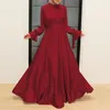 Ethnische Kleidung ZANZEA 2024 Frühling Frauen Langarm Solide Satin Sommerkleid Robe Femme Muslimischen Maxi Kleid Dubai Türkei Abaya Hijab Ramadan