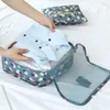 Storage Bags 6pcs Travel Suitcases Organizers For Women Clothes Shoes Cosmetic Packing Cubes Luggage Organizer Bag