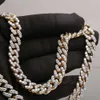 Luxury Floating Estate Dazzling Designers Customized Minimal Anchor Clip Art Micro Pave Wedding Gift Moissanite Diamond Chain