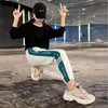 Women's Pants Oversized S-5XL Baggy Sweatpants For Women Lounge Bottoms Spring Striped Sport Running Joggers Y2k Outfits With Pockets
