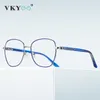 Solglasögon Vicky Metal Recept Egyar Women's Reading Geleglas överdimensionerade Myopia Butterfly Anti Blue Light Glasses Frame PFD3063