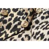 Spring Autumn Customized Fabric Quality Prise Price Women Classic Leopaard Priting Slim Street Blazers Female Jackets 240129