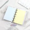 MyPretties 40 Sheets Basic Colorful Blank Refills A5 A6 A7 Filler Papers 120G For 6 Hole Binder Organizer Notebook N.1166