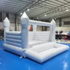 4.5x4.5m (15x15ft) Toptan PVC Jumper Çocuklar Şişme Beyaz Breako Ev ile Top Çukur Havuzu Düğün Düğün Bouncy Kalesi Toddler Bouncer Çocuklar Oyun Merkezi