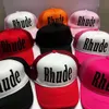 2024Ball Caps neue Casual Wide Brim Outdoor Sonnencreme Rhude Baseball Cap Männer Frauen Hohe Qualität Streetwear Grün Blau Rhude Einstellbare hut