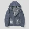 Manteau d'hiver de loisirs haut de gamme pour hommes, fourrure écologique originale intégrée, 7T2M