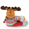Świąteczne dekoracje kurtyny bukle Święty Mikołaj Snowman Elk Doll Year Prezent Merry Home Dekoracja 2024 Navidad