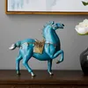 Horse Sculpture Home Decoration Accessories Chinese Style Living Room Decoration Dengshui Statue Office Decor Housewarming Gifts 240202