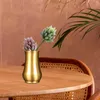 Vasen Messingvase 8,5 cmx5,5 cm Minimalist Metall Blumenpot dekorativ für Regal