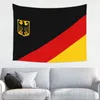 Wandtapijten op maat Duitse vlag tapijt hippie kamer decor wapenschild Duitsland muur opknoping voor slaapzaal woondecoratie
