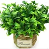 Decorative Flowers Simulated Plastic Green Plant Bouquet Make Leaves Soft Decoration Wedding Scene Graduation Ceremony Balcony Window El