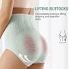 Women's Panties Tummy Control Seamless Women High Waist Flat Belly Shaping Slimming Underwear Antibacterial Briefs