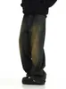 REDDACHiC Plus Size Green Wash Baggy Jeans Men Adjust-waist Wide Leg Casual Pants Vintage Y2k Trousers Biker Moto Streetwear 240122