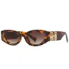 Солнцезащитные очки 2024, модные брендовые дизайнерские трендовые роскошные женские винтажные очки для женщин