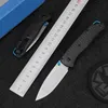 HotSale 535-3 Bugout Folding Knife 3.24 "S90V Satin Plain Blade Carbon Fiber Handle Pocket Tactical Knives Outdoor Camping Hunting EDC 535 535BK-4 BM42 Tools