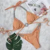 Kadın Mayo Para Praia Floral Kadın Mayo 2024 Lüks Bandage Rhinestone Bikini Kadınlar Tanga Push Up set Mayo Takım