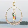 Dekorativa figurer Crystal Prism Suncatcher Dreamcatcher Hanging Moon Sun Catcher For Window Rainbow Maker Home Garden Decor Wedding