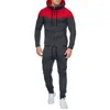 Men's Tracksuits Casual Hooded Sweatshirt Sports Pants Suit Korean Social Luxury Set 2 Piece Pullovers Harajuku Vintage Fashion Clothing