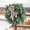 Decorative Flowers Christmas Wreath Front Door Ornaments For Window Mantle Indoor Outdoor Decoration Torse