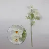 Dekorativa blommor Yomdid Gesang Flower Single Branch 4 Fork Queen Cosmos Imitation Fake Silk Room Arrangement Wedding Decoration