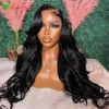 Ombre Ginger Brown Colored 13x6 HD Transparent Lace Frontal Wig Wave PrePlucked 12A Grade Closure Human Hair For Women 240130