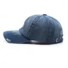 Ball Caps Distressed Denim Baseball Cap Unisex Stijl Katoen Vervaagde Heren Trucker Hoed