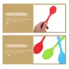 Forks 3 Pcs Silicone Spoon Spoons For Kitchen Mixing Soup Long Handle Salad Cooking Supplies