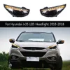 Auto Parts Streamer Turn Signal Front Lamp Daytime Running Light For Hyundai ix35 LED Headlight Assembly 10-16 Car Accessories