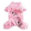 Hundebekleidung Weihnachts-Haustier-Pyjama für Katzenkleidung Warmer Pyjama-Overall Kleine Hunde Schlafbekleidung Winterfleece-Chihuahua-Mantel 35