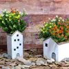 Decoratieve bloemen 20 bundels kunstplanten groen struiken voor binnen buiten huis tuin terras hangende plantenbak