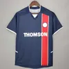 Ретро футбольные трикотажные изделия Maillots de Football Frush Paris 90 91 92 93 94 95 96 97 98 99 00 01 02 03 12 13 17 18 18 ВИНТАЖА ОКОЧА ПОЛЕТА WEAH CAVANI DI MARIA RONALDINHO