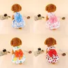 Dog Apparel Female Dress Pet Floral Skirt Princess Style Clothing Polyster Sweet Clothes For Small Dogs Puppy Costumes