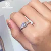 Cluster Ringen Moissanite Ring Koningin Kroon S925 Sterling Zilver 18K Verguld Voorstel Fijne Sieraden Voor Vrouwen Bruiloft Cadeau