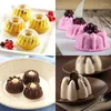 Moules de cuisson 3D Mini Cake Pan Silicone Mousseline de soie Pudding Moule Décoration DIY Fondant Pâtisserie Outils