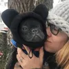 Pitre de chapeau d'hiver de vêtements pour chiens avec cordon réglable pour protection contre le vent confortable