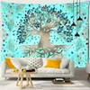 Tapisserier Psychedelic Mysterious Tree of Life Tapestry Wall Hanging Boho Mandala Art Living Room Home Decer Tyg