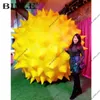 6mH (20ft) With blower wholesale Supply complete giant inflatable durian with different colors for spiky parts a body custom fruit model to store promotion